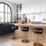 Abiaka Black Adjustable Stool