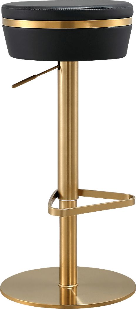 Abiaka Black Adjustable Stool