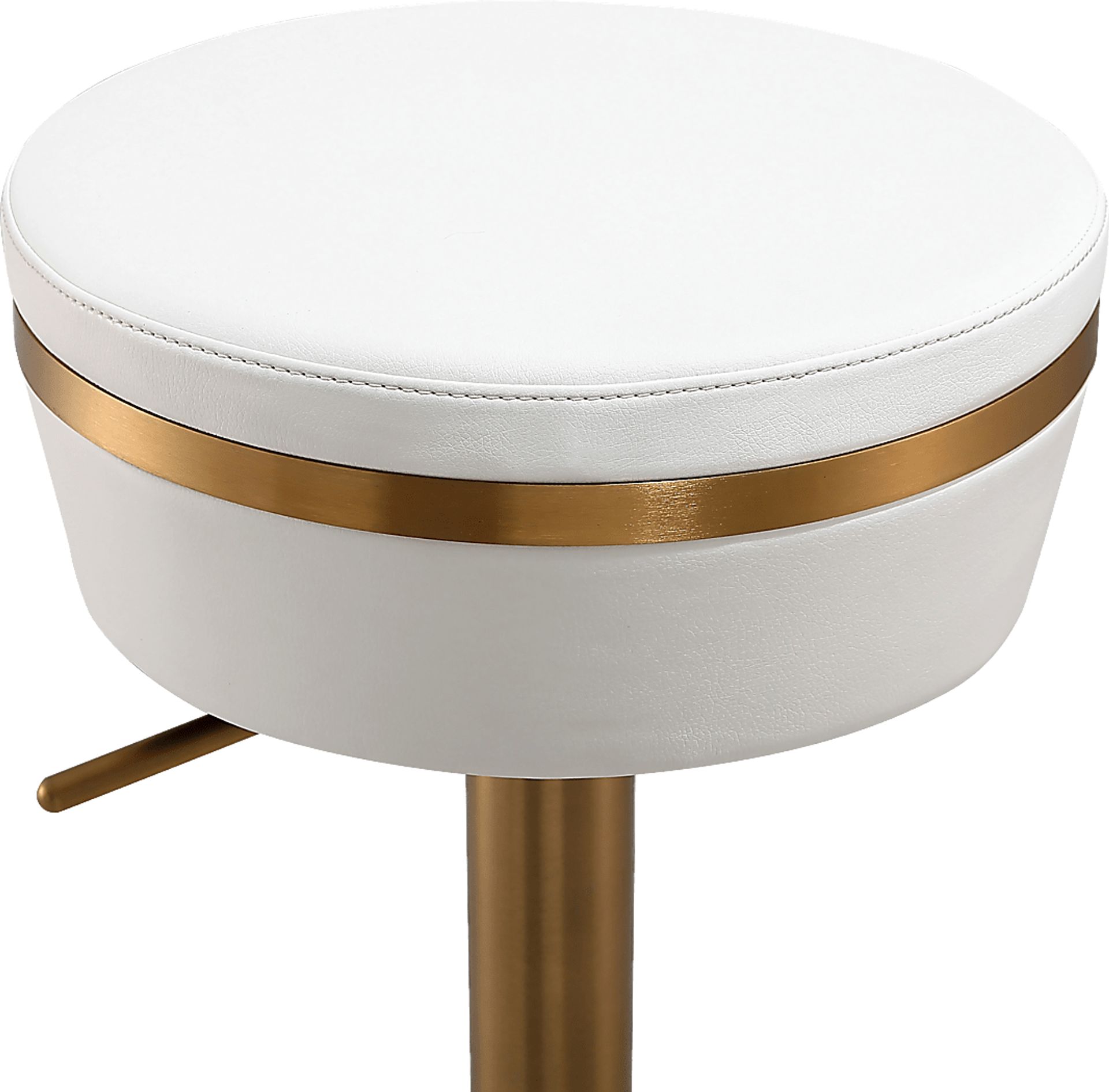 Abiaka White Adjustable Stool - Image 6