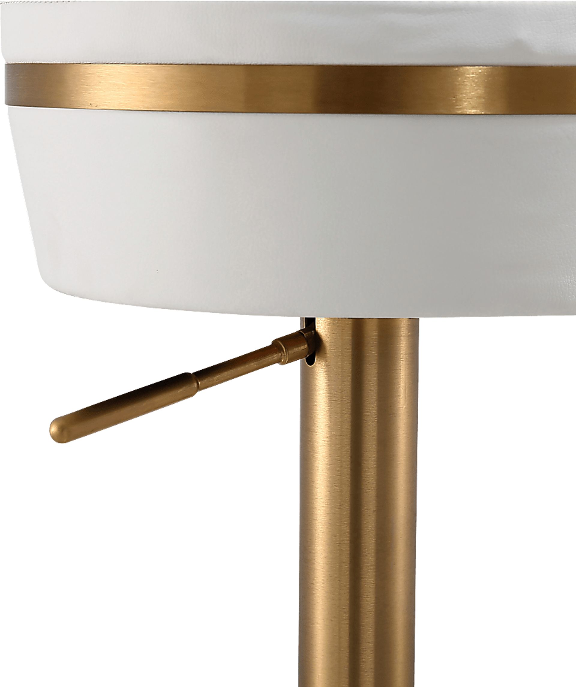 Abiaka White Adjustable Stool - Image 7