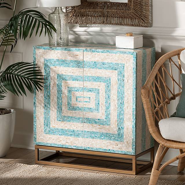 Abiathar Blue Accent Cabinet - Thumbnail - Image 2