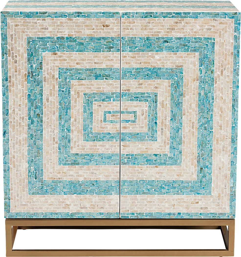 Abiathar Blue Accent Cabinet - Thumbnail 2