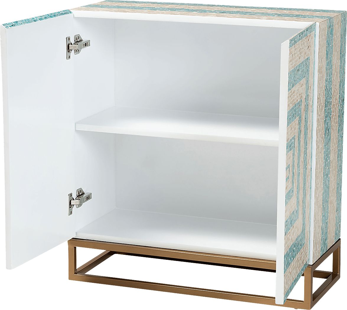 Abiathar Blue Accent Cabinet - Thumbnail 3