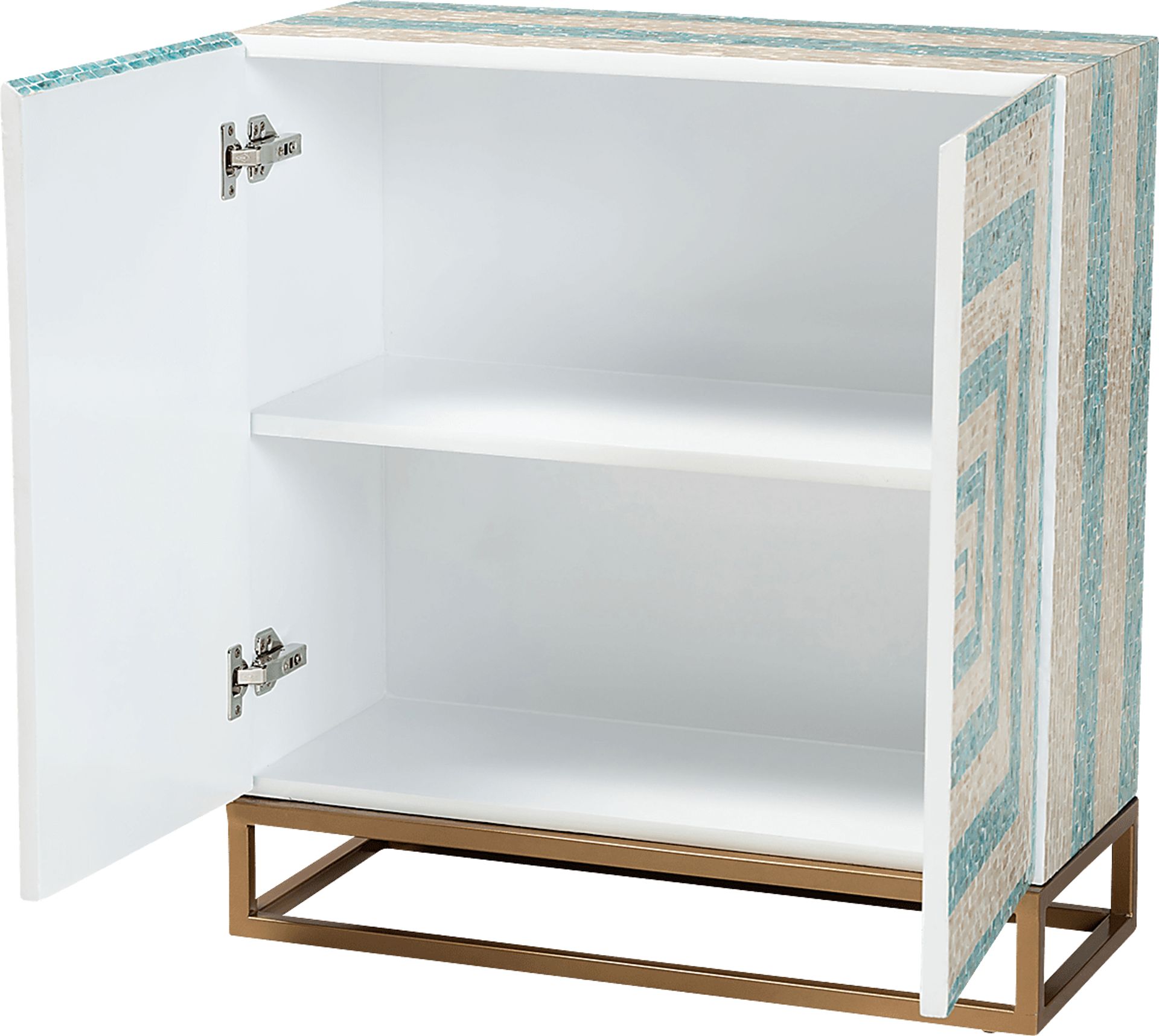 Abiathar Blue Accent Cabinet - Image 4