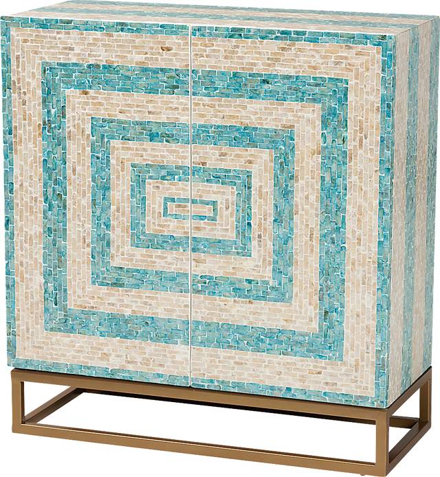 Abiathar Blue Accent Cabinet - Thumbnail - Image 1