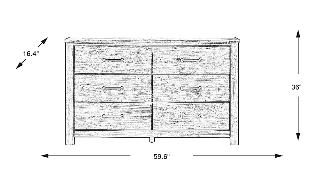 Abilene White Dresser