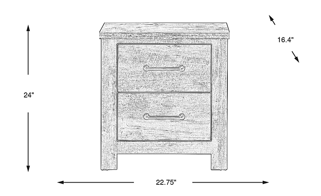 Abilene White Nightstand