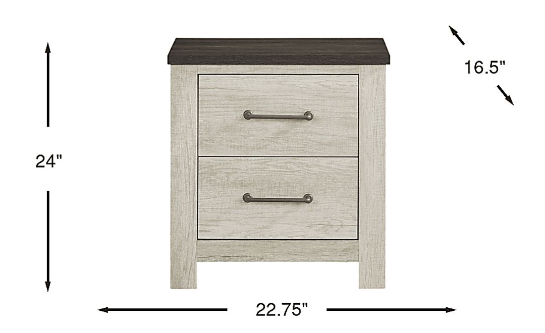 Abilene White Nightstand