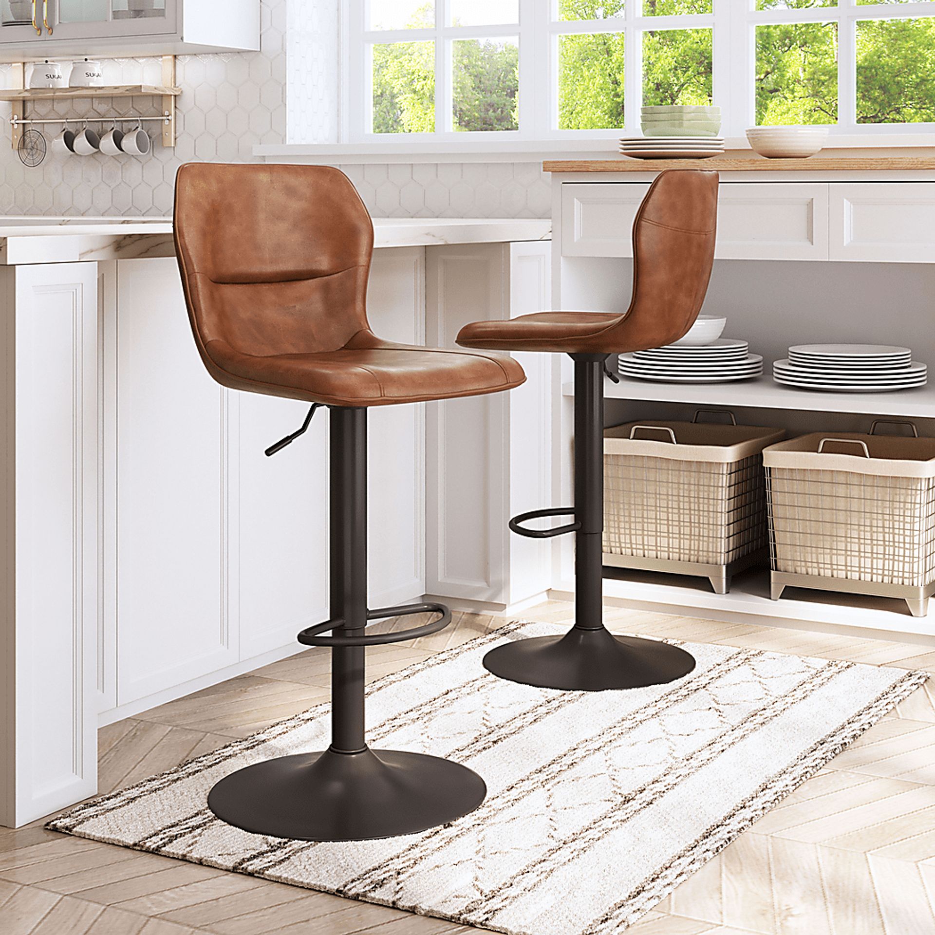 Abingdom Brown Bar Height Stool - Image 6