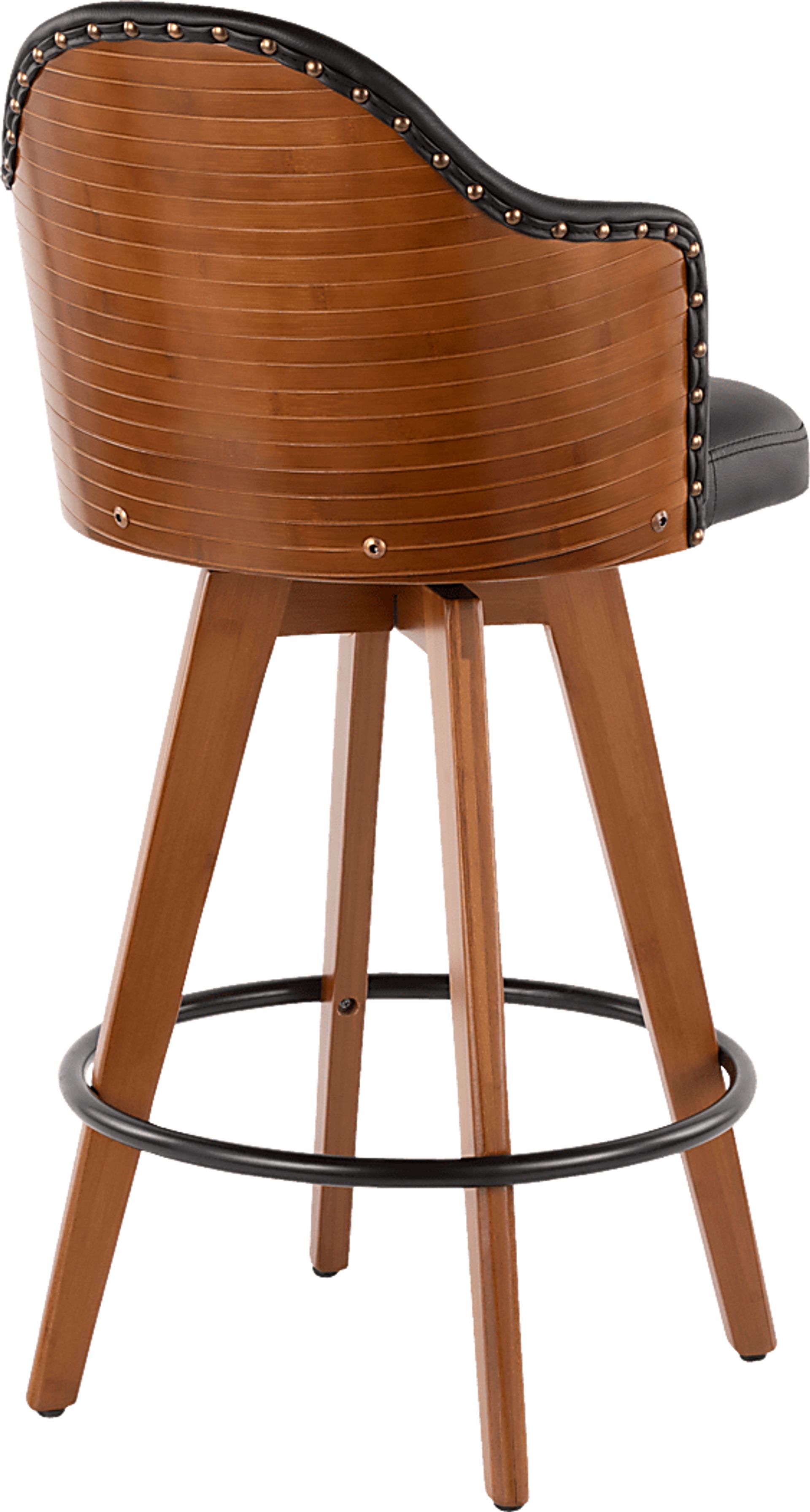 Abinger Black Swivel Counter Height Stool - Image 2