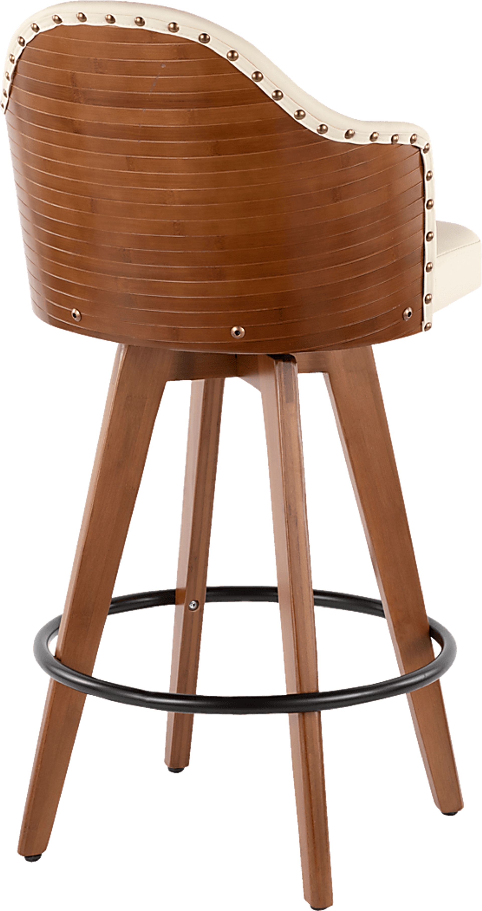 Abinger Cream Swivel Counter Height Stool - Image 2