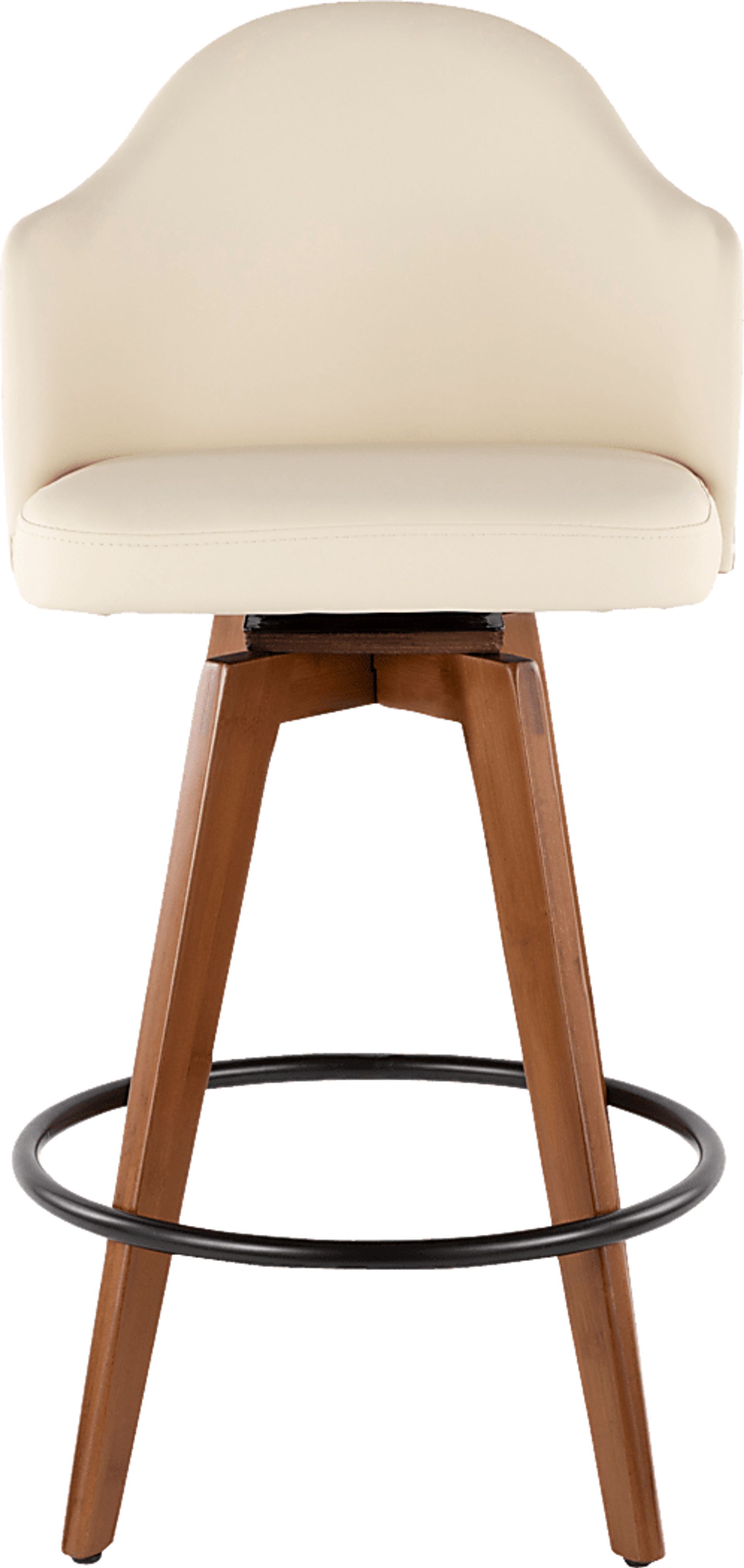 Abinger Cream Swivel Counter Height Stool - Image 4