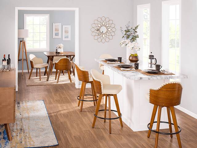 Abinger Cream Swivel Counter Height Stool - Thumbnail - Image 5
