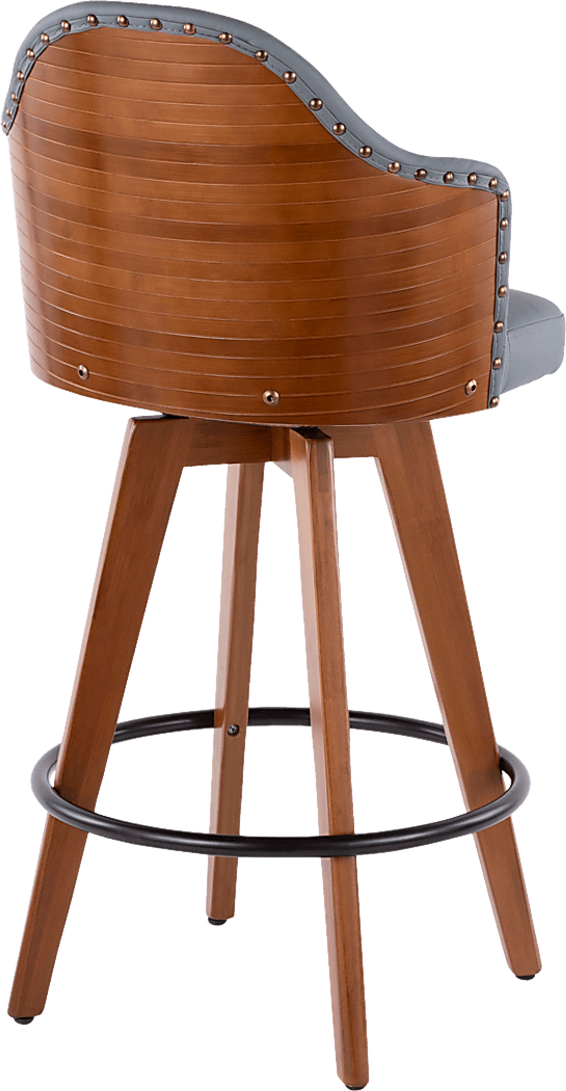 Abinger Gray Swivel Counter Height Stool - Image 2