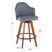 Abinger Gray Swivel Counter Height Stool