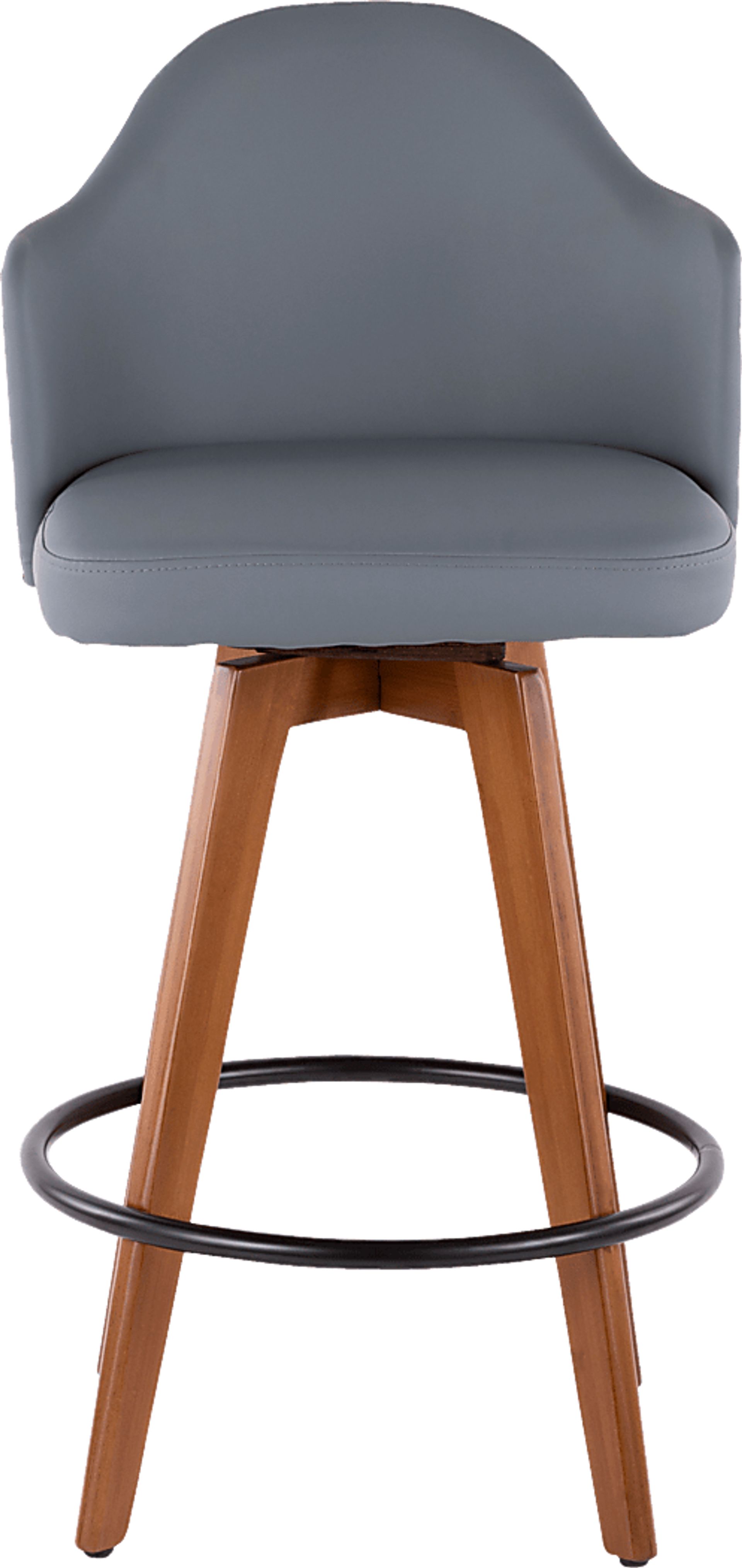 Abinger Gray Swivel Counter Height Stool - Image 4