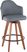 Abinger Gray Swivel Counter Height Stool