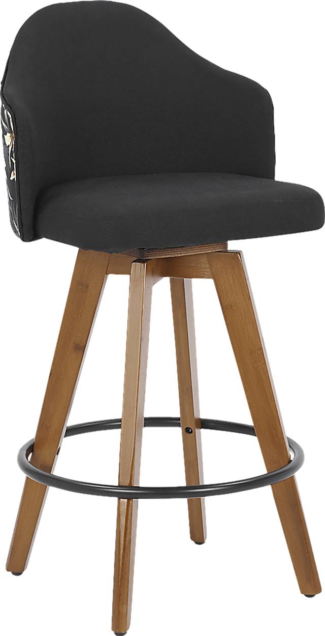 Abinger II Black Counter Height Stool - Thumbnail - Image 1
