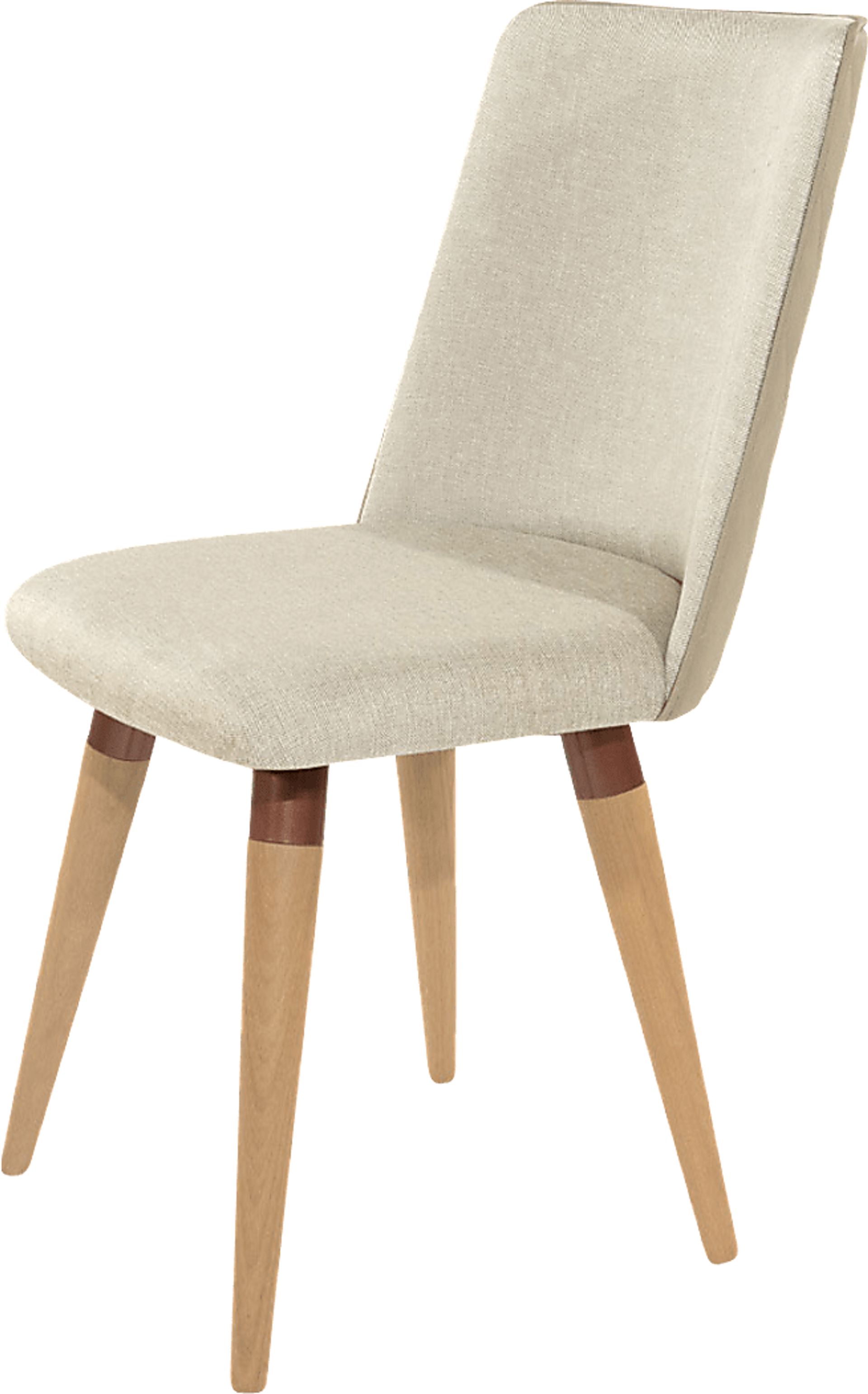 Abita Circle Beige Swivel Side Chair - Image 2