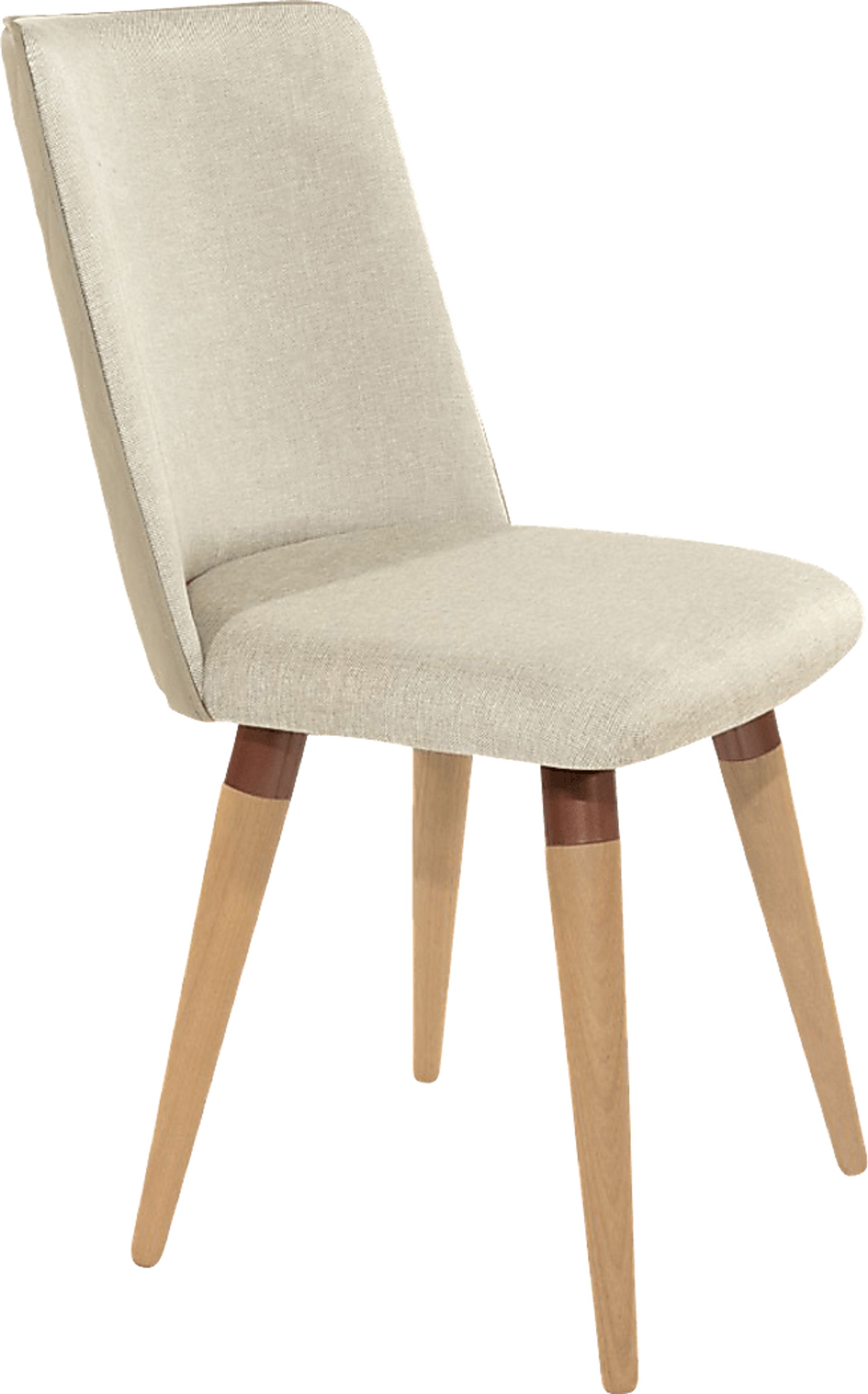 Abita Circle Beige Swivel Side Chair - Image 1