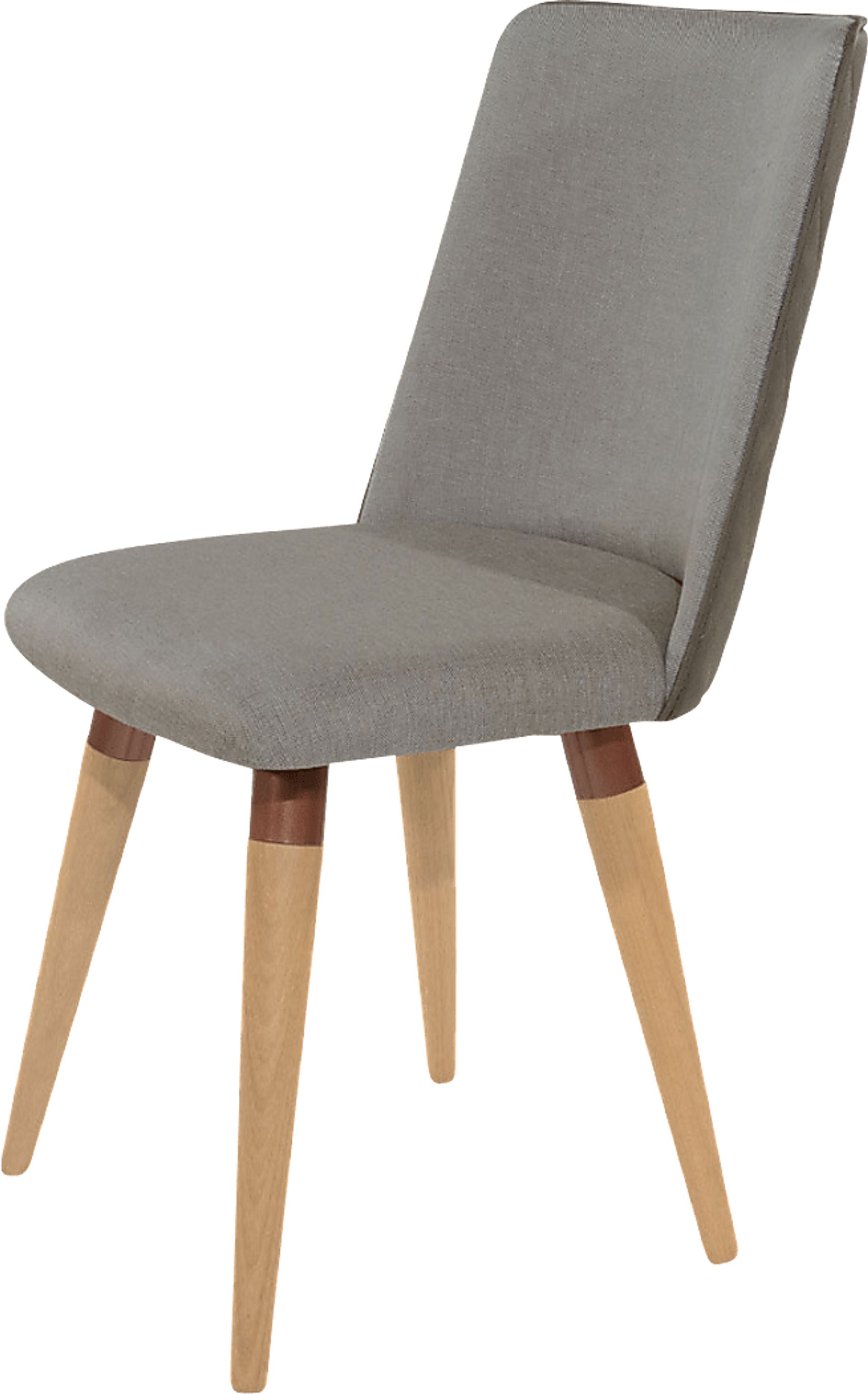 Abita Circle Gray Swivel Side Chair, Set of 2 - Image 2