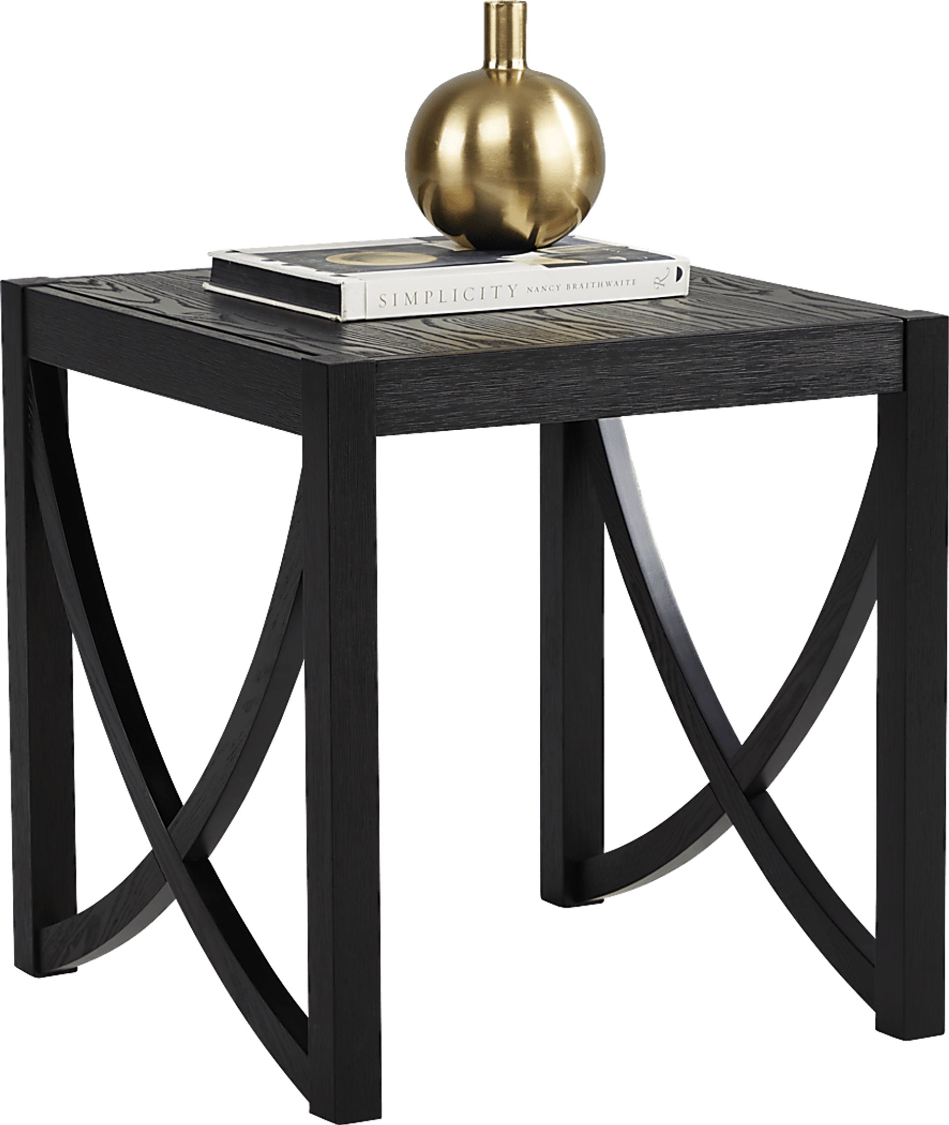 Abner Black End Table - Image 1