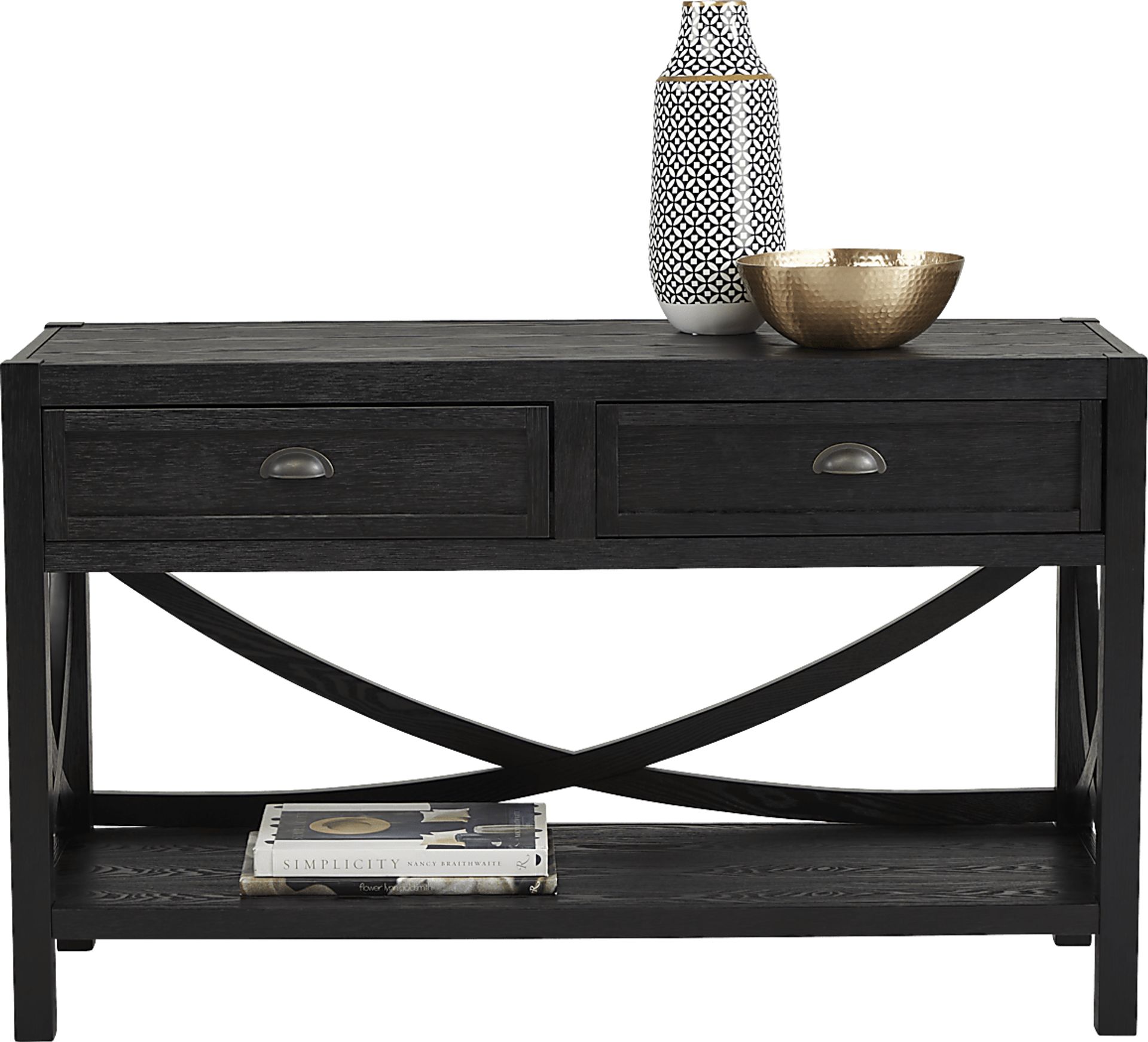 Abner Black Sofa Table - Image 2