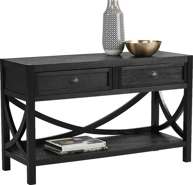Abner Black Sofa Table - Thumbnail - Image 1