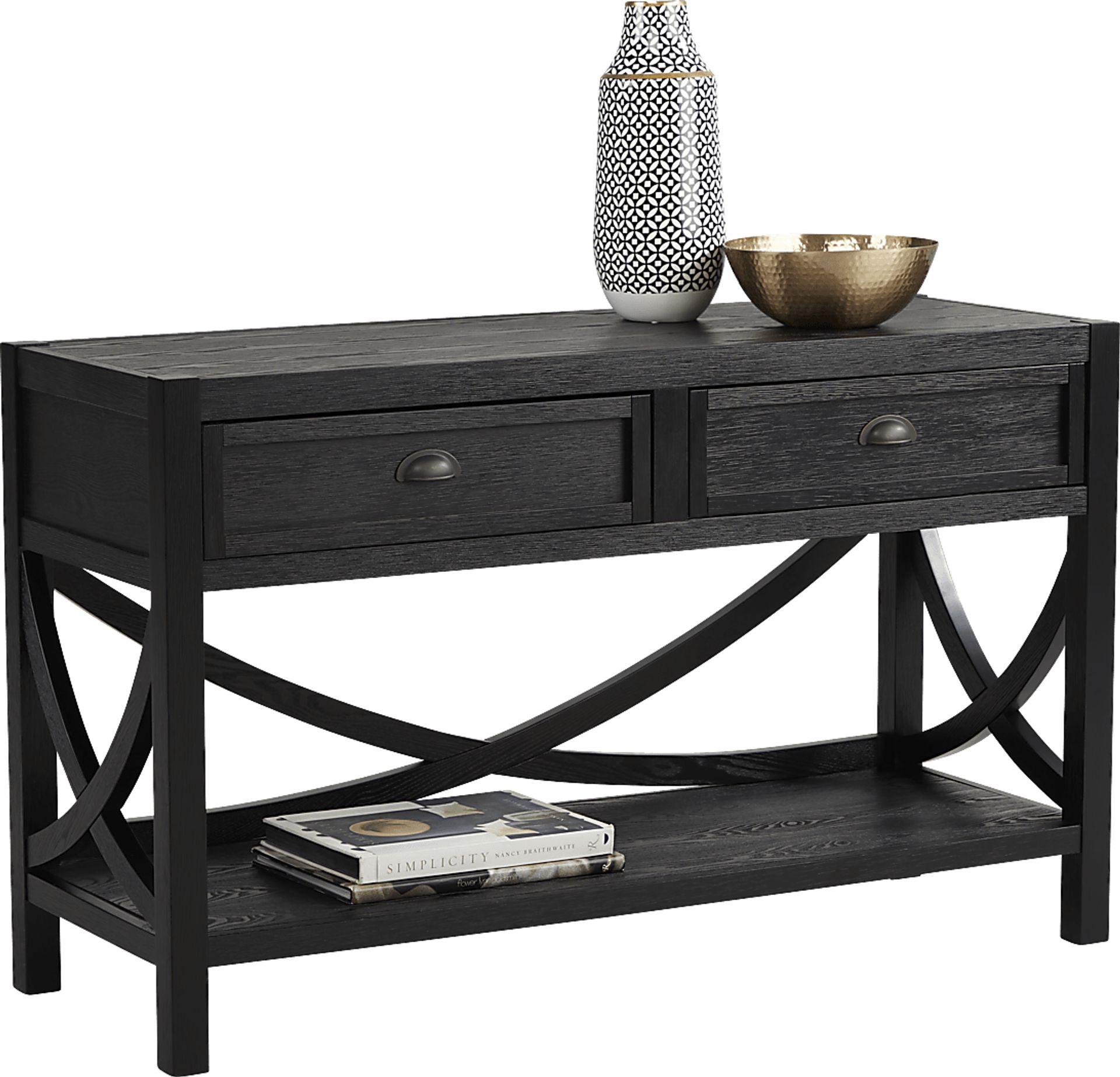 Abner Black Sofa Table - Image 1