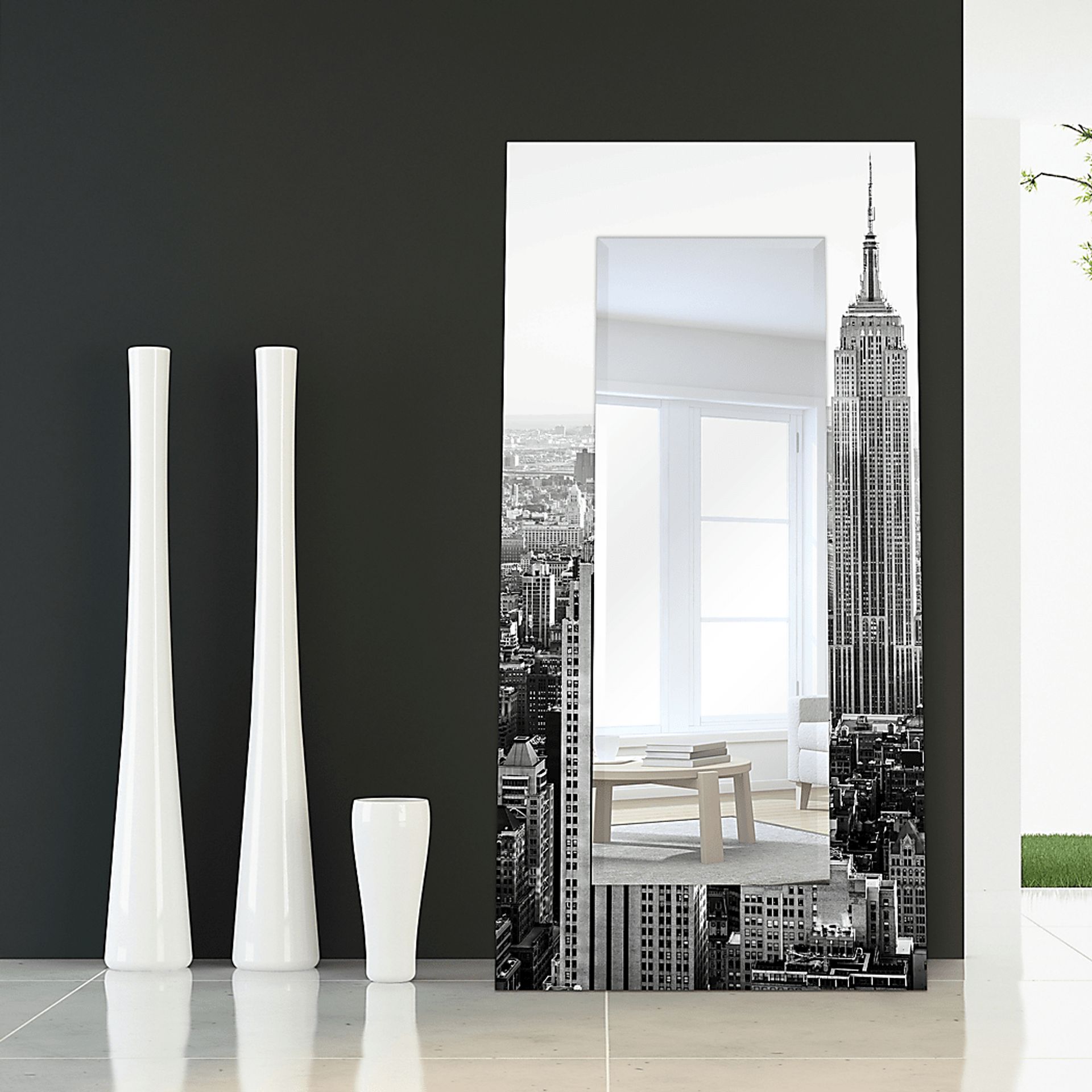 Above The City Gray Mirror - Image 3