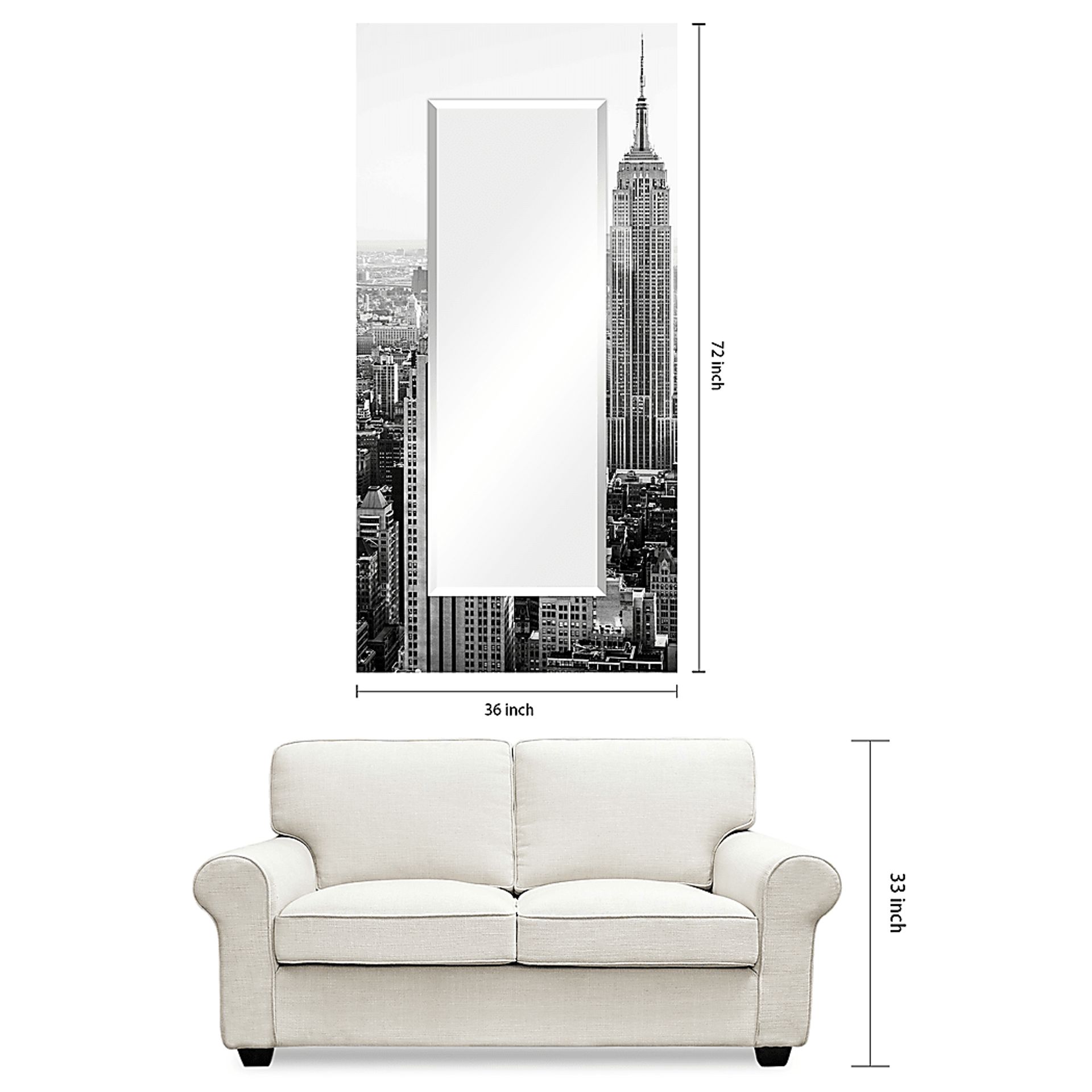 Above The City Gray Mirror - Image 7