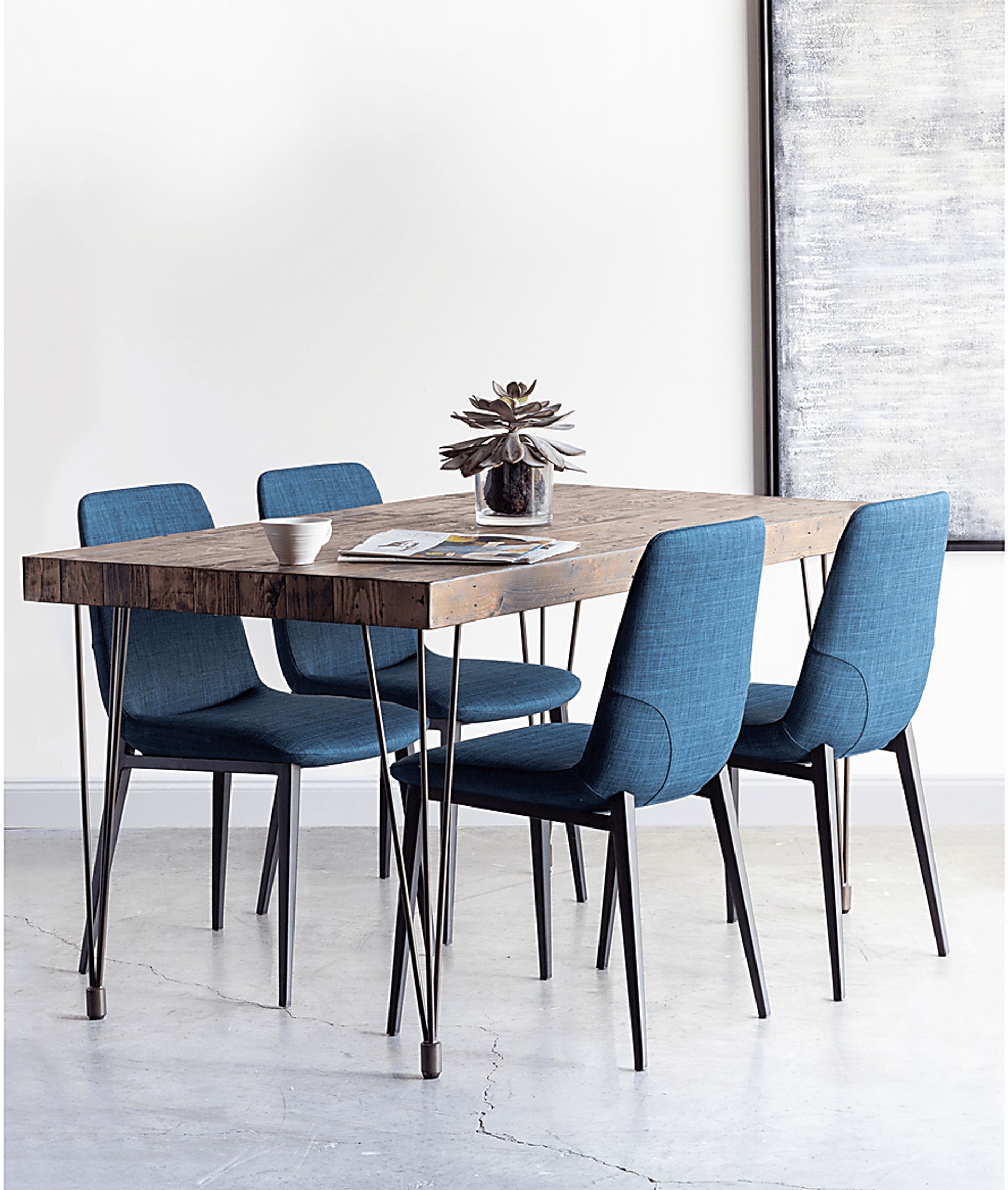 Aboyne Blue Side Chair, Set of 2 - Image 7