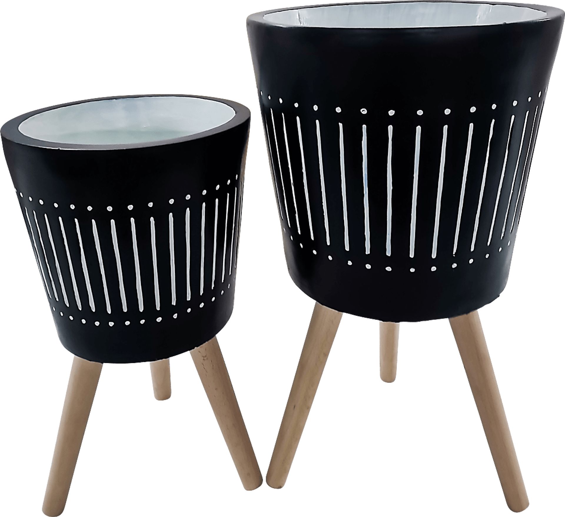 Abrell Blue Planter, Set of 2 - Image 1
