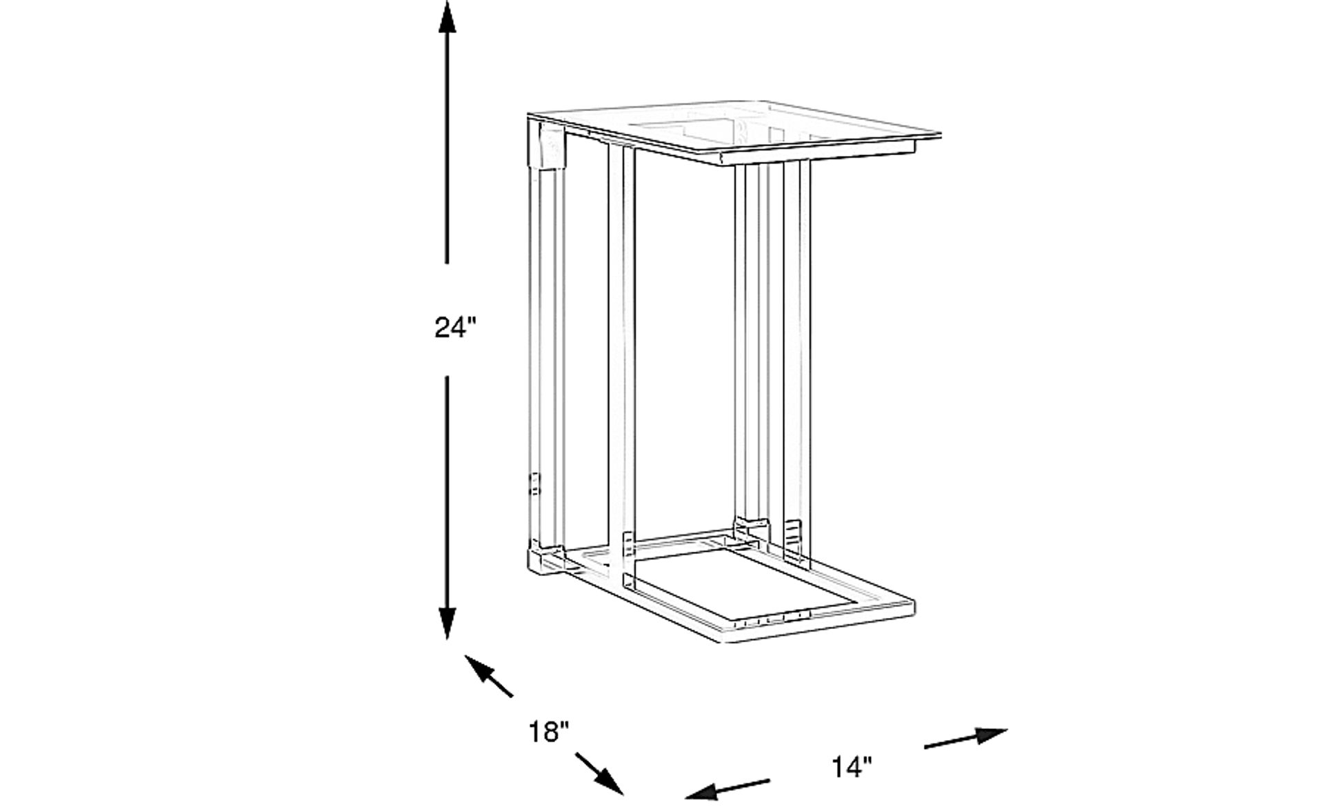 Dimension Image. Please refer to the Dimension Tab on this page for dimension details.