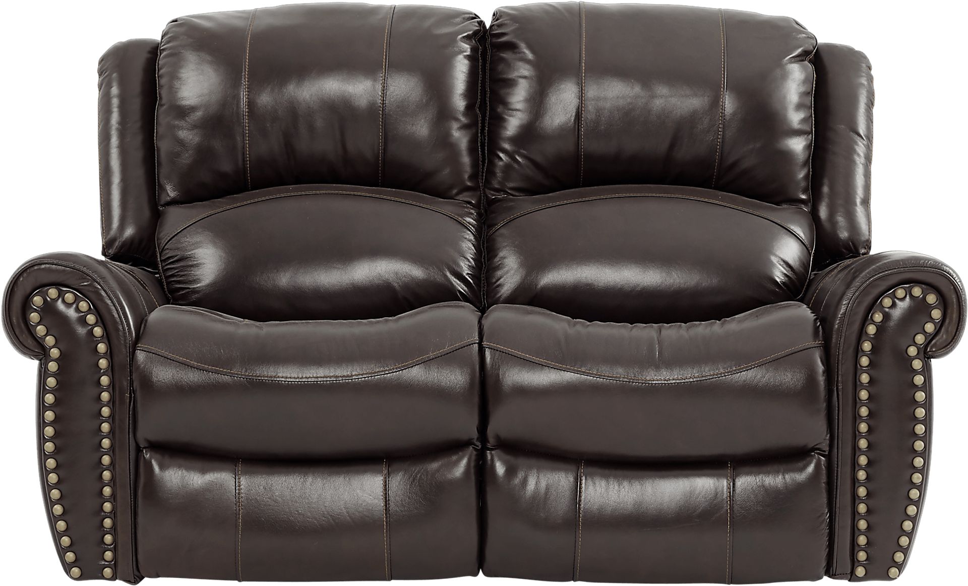 Abruzzo Burgundy 7 Pc Leather Living Room with Reclining Sofa - Image 4