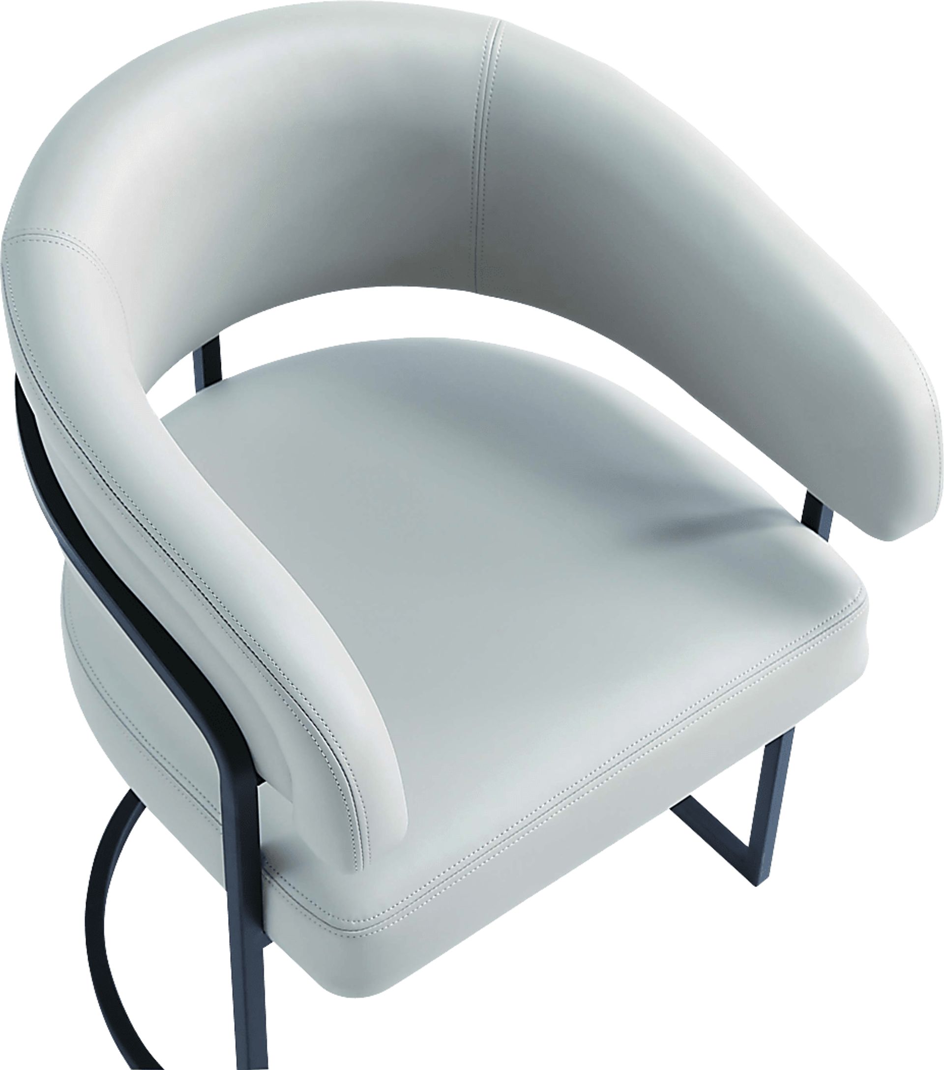Absalom Light Gray Arm Chair - Image 4