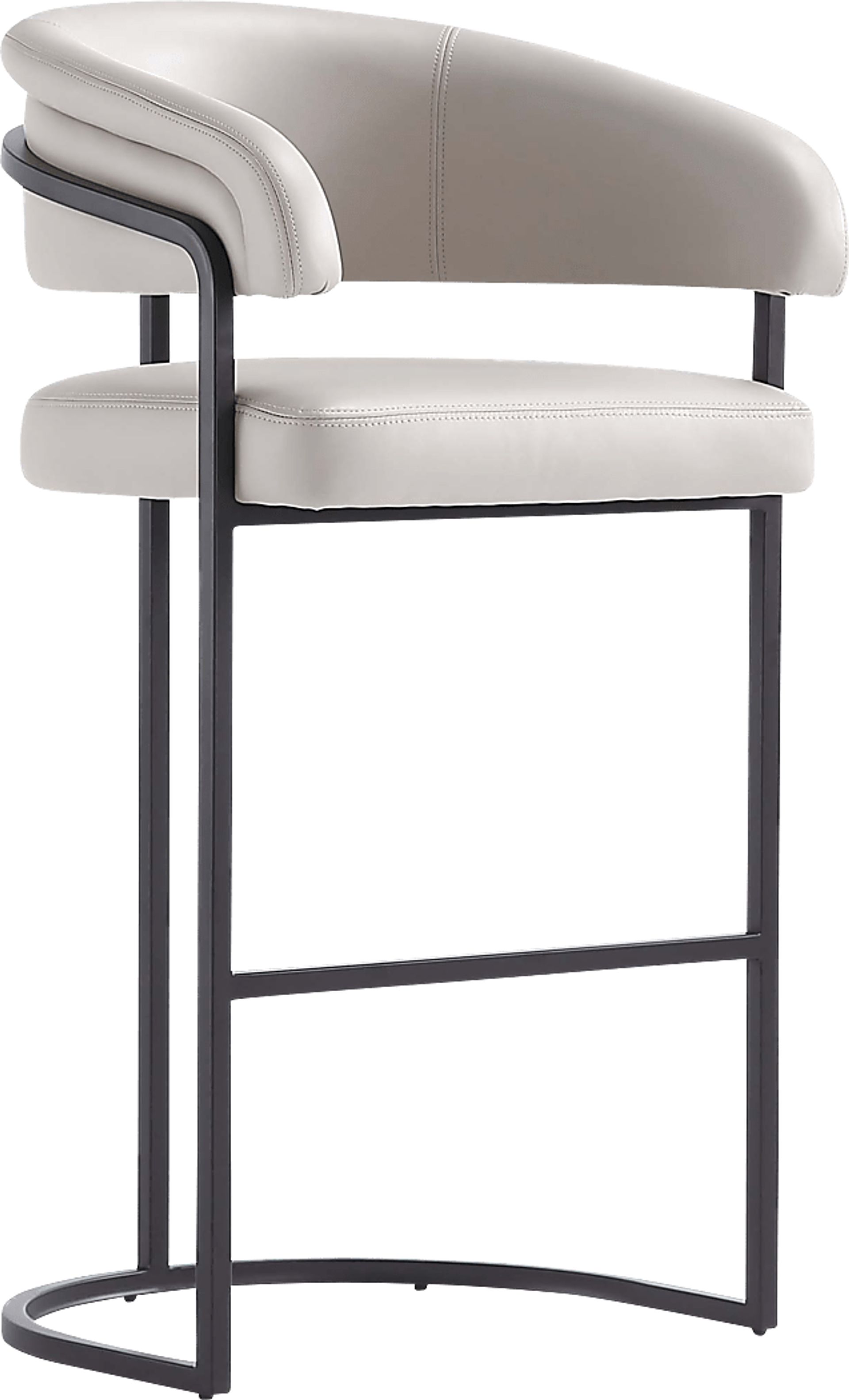 Absalom Light Gray Barstool - Image 1