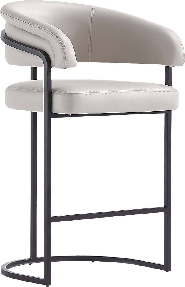 Absalom Light Gray Counter Height Stool - Thumbnail - Image 1
