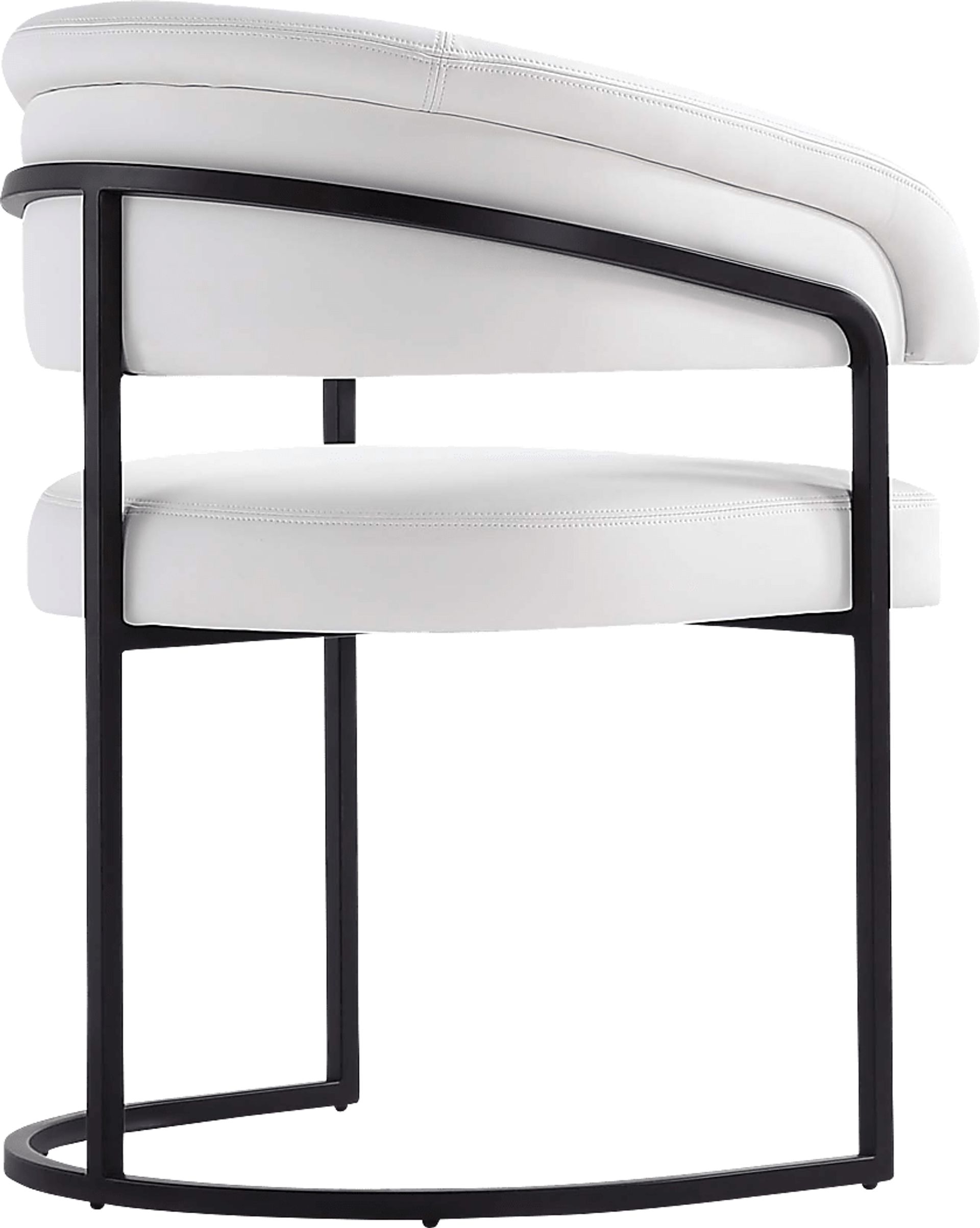 Absalom White Arm Chair - Image 5