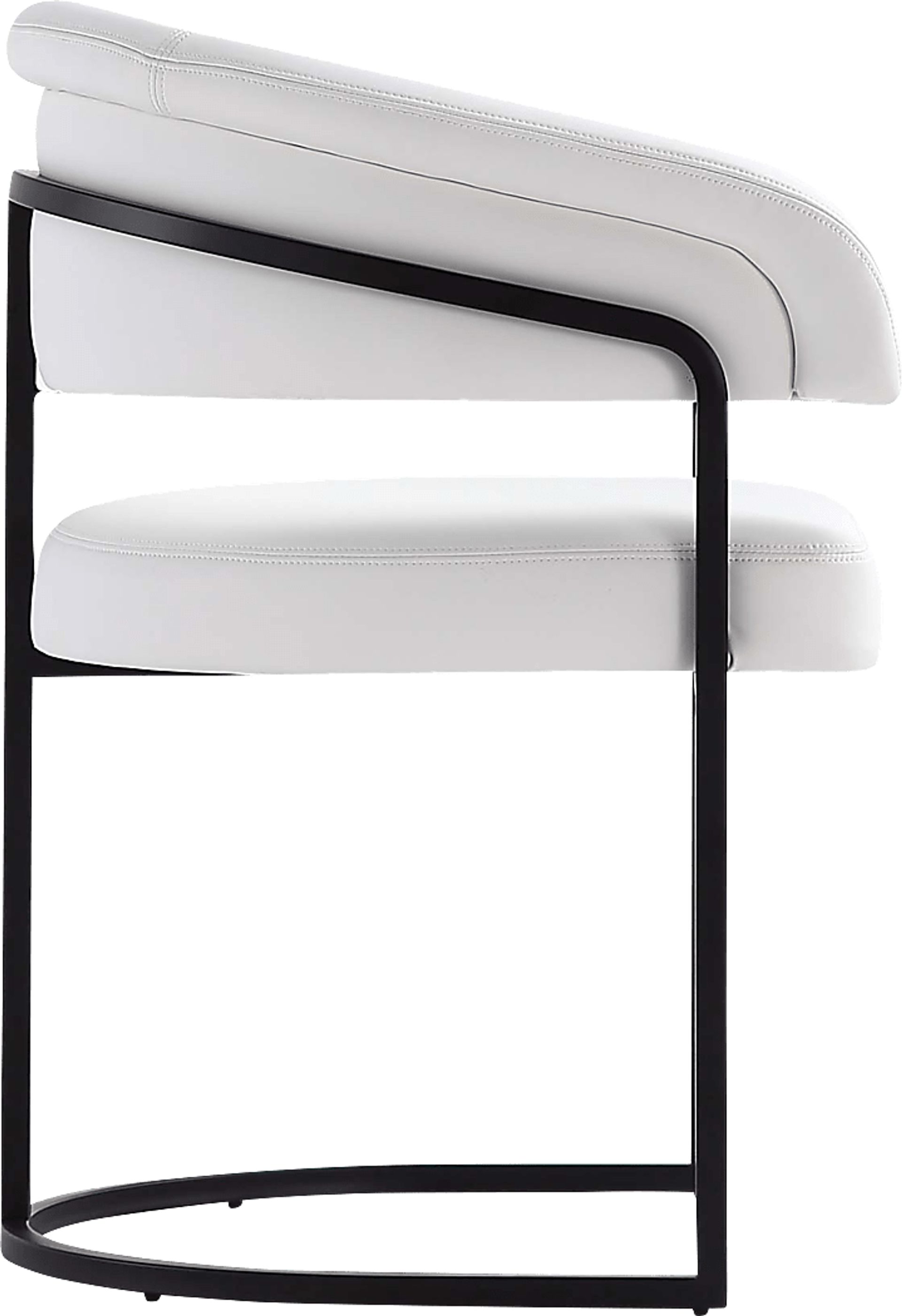 Absalom White Arm Chair - Image 6