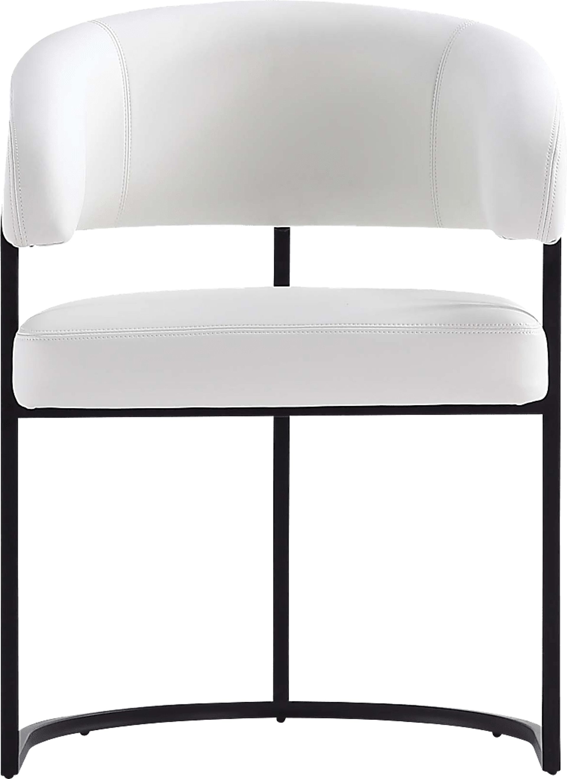 Absalom White Arm Chair - Image 8