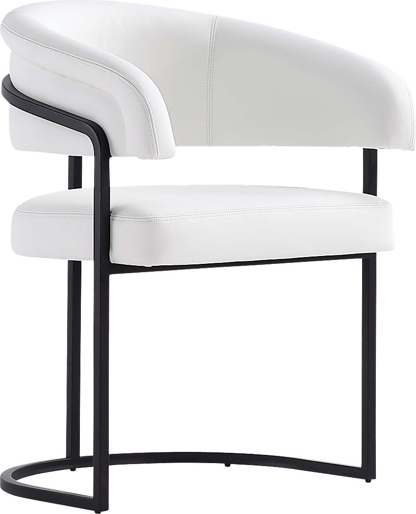 Absalom White Arm Chair