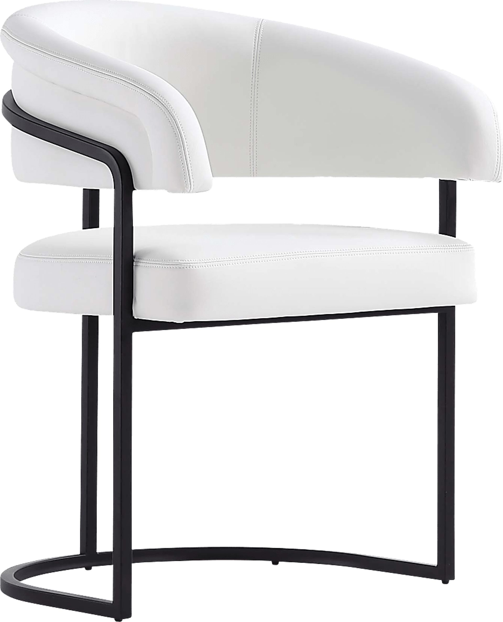 Absalom White Arm Chair - Image 1
