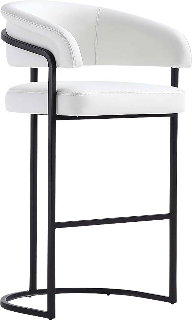Absalom White Barstool - Thumbnail - Image 1