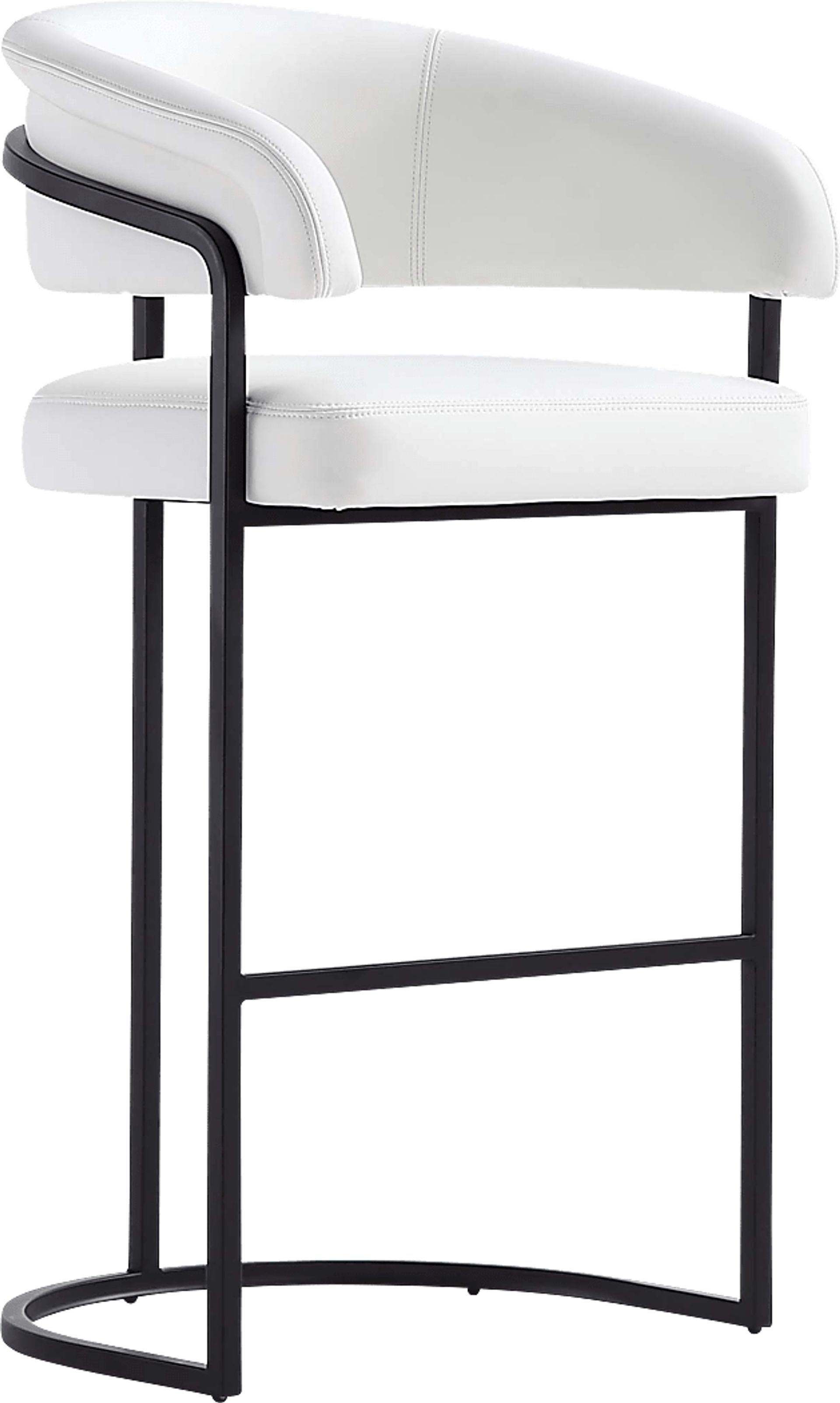 Absalom White Barstool - Image 1