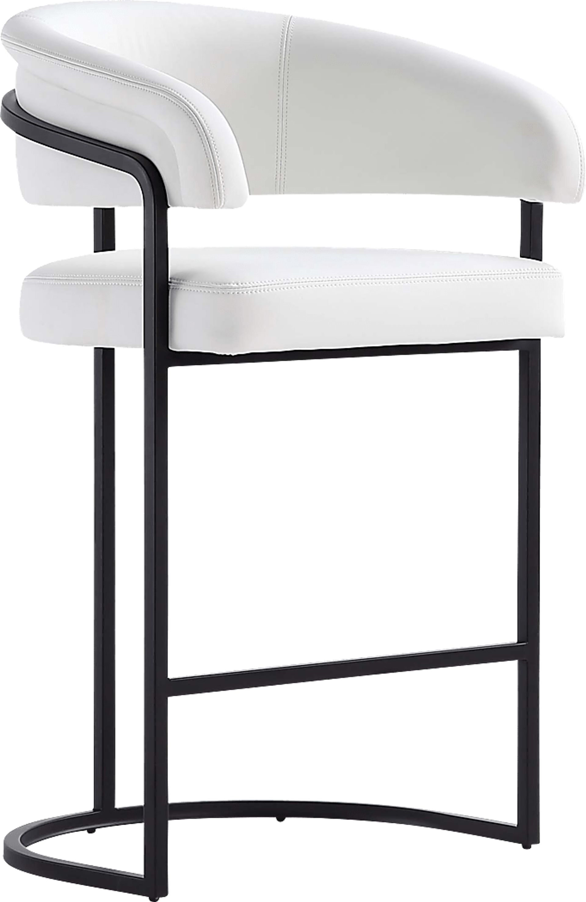 Absalom White Counter Height Stool - Image 1