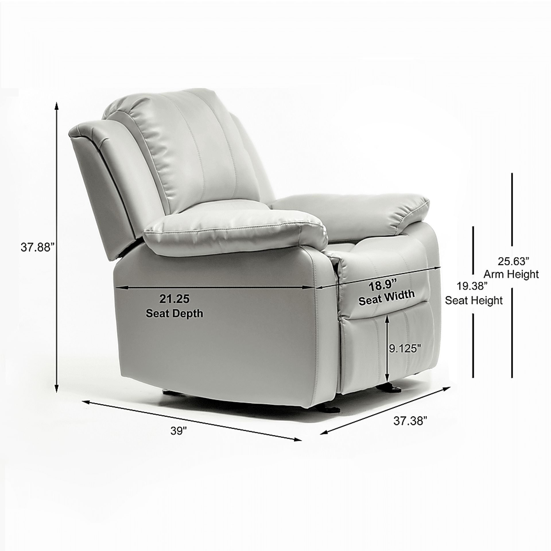 Absecon Beige Rocker Recliner - Image 10