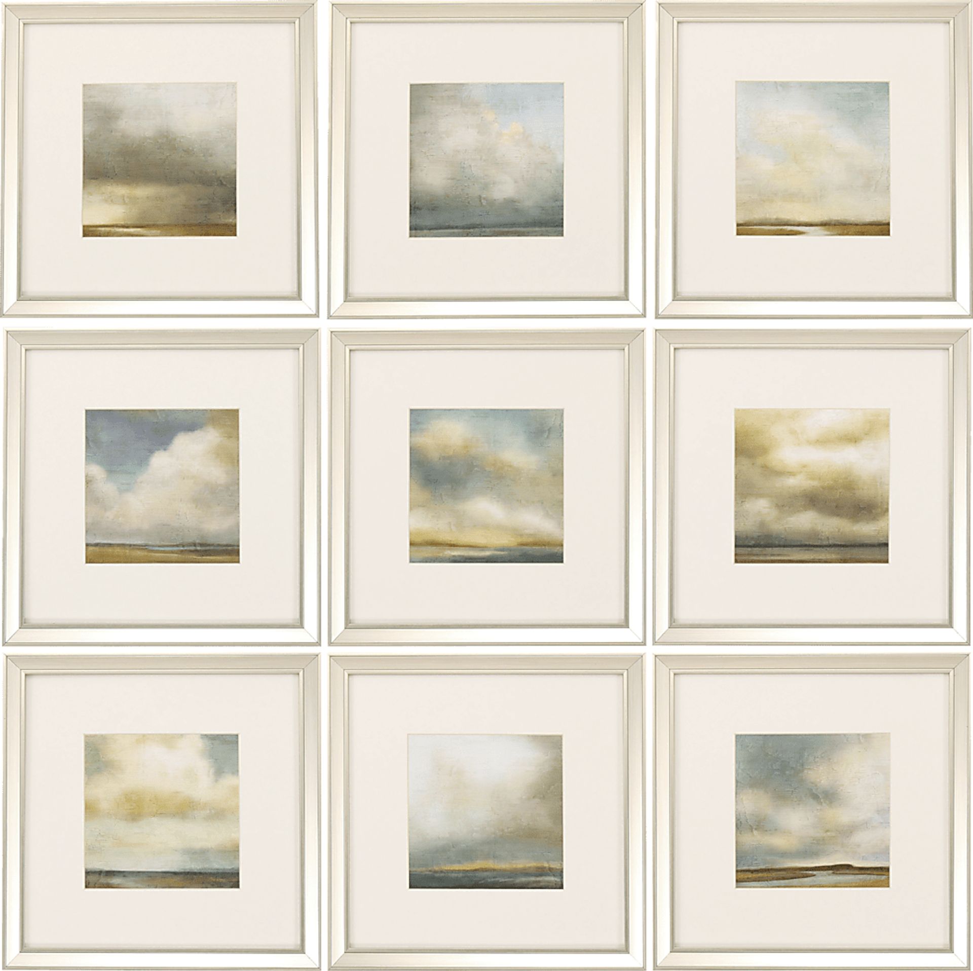 Absent Mind Blue Artwork, Set of 2 - Image 1