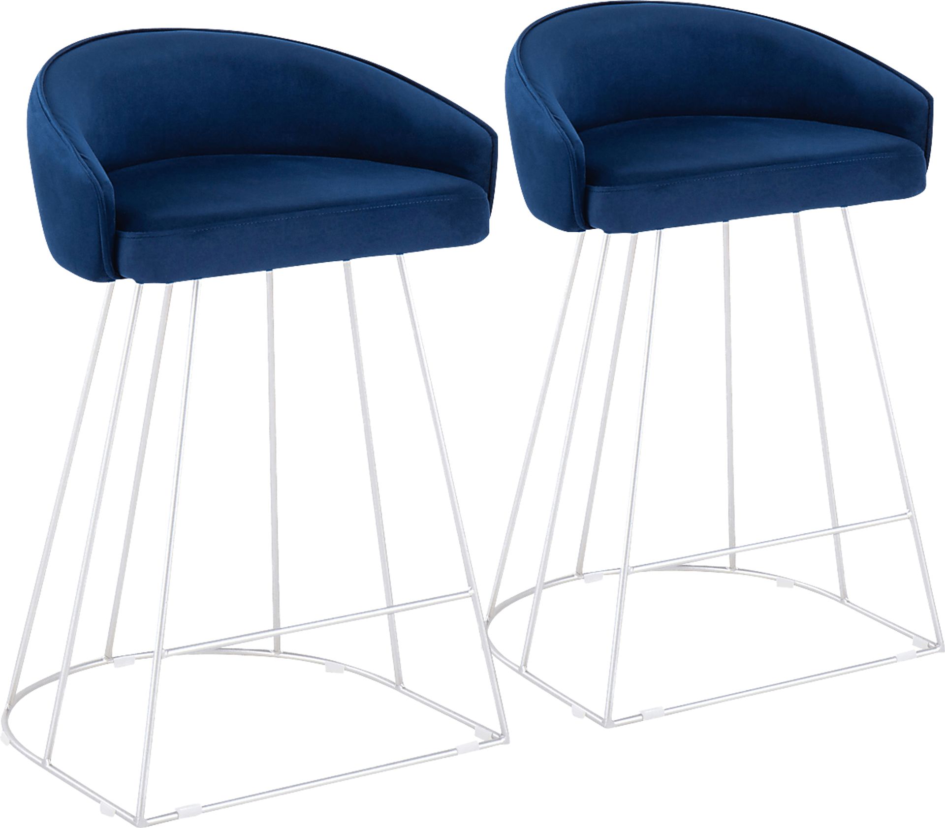 Abston Blue Counter Height Stool Set of 2 - Image 1