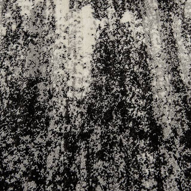 Abstract Dusk Charcoal 7'10 Round Rug - Thumbnail - Image 2
